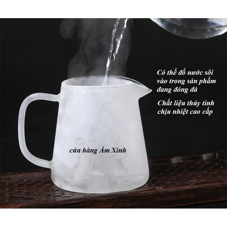 Tống chuyên trà thủy tinh chịu nhiệt cao cấp (có mẫu kèm lọc trà Inox)