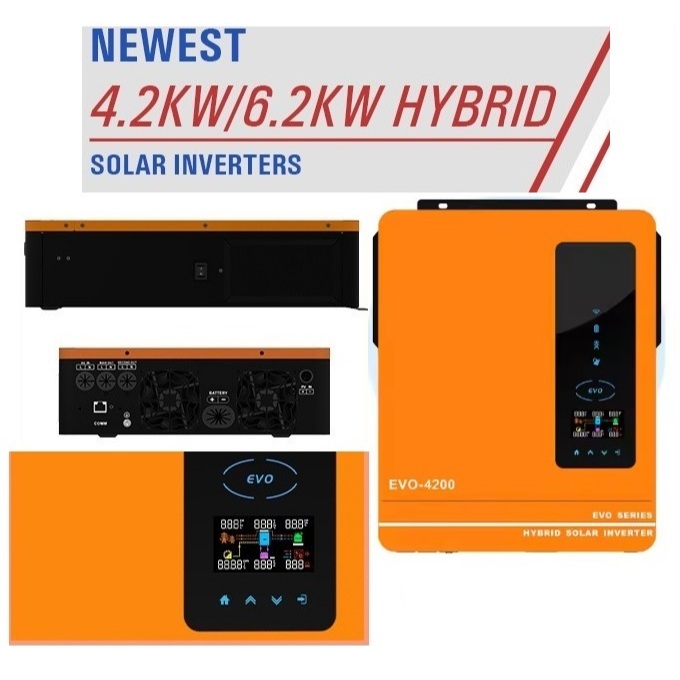 Inverter hybrid, độc lập, bù lưới chính hãng EVO Anern 24V-4200W-Biến ...