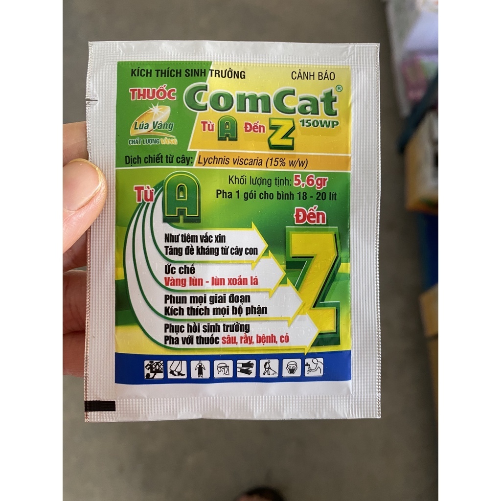 Phân Bón hiệu COMCAT từ A đến Z của Lúa Vàng 1 gói 5.6gr | Shopee Việt Nam