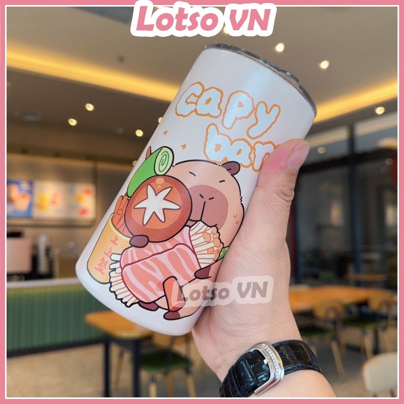 Bình Giữ Nhiệt Hoạt Hình Capybara, Sanrio, Lotso Inox 304 600ml Tặng ...