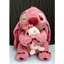 Gấu bông stitch sakura ôm thỏ lông xù cao cấp, Stitch hồng hoa anh đào mẫu mới dễ thương