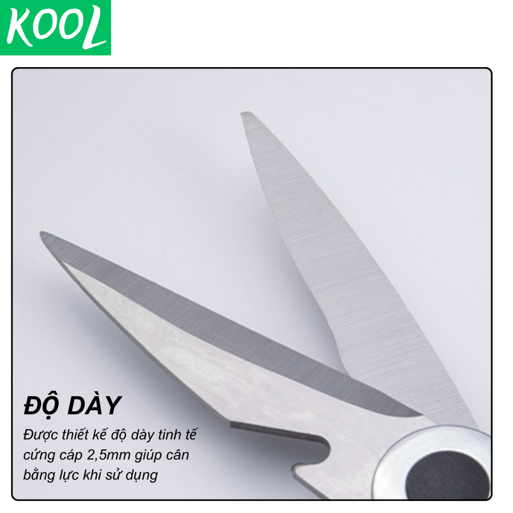 Kéo nấu ăn làm bếp số 1 thép không rỉ KOOL - RB02501 kéo đa năng, kéo nhật kéo nhà bếp cắt