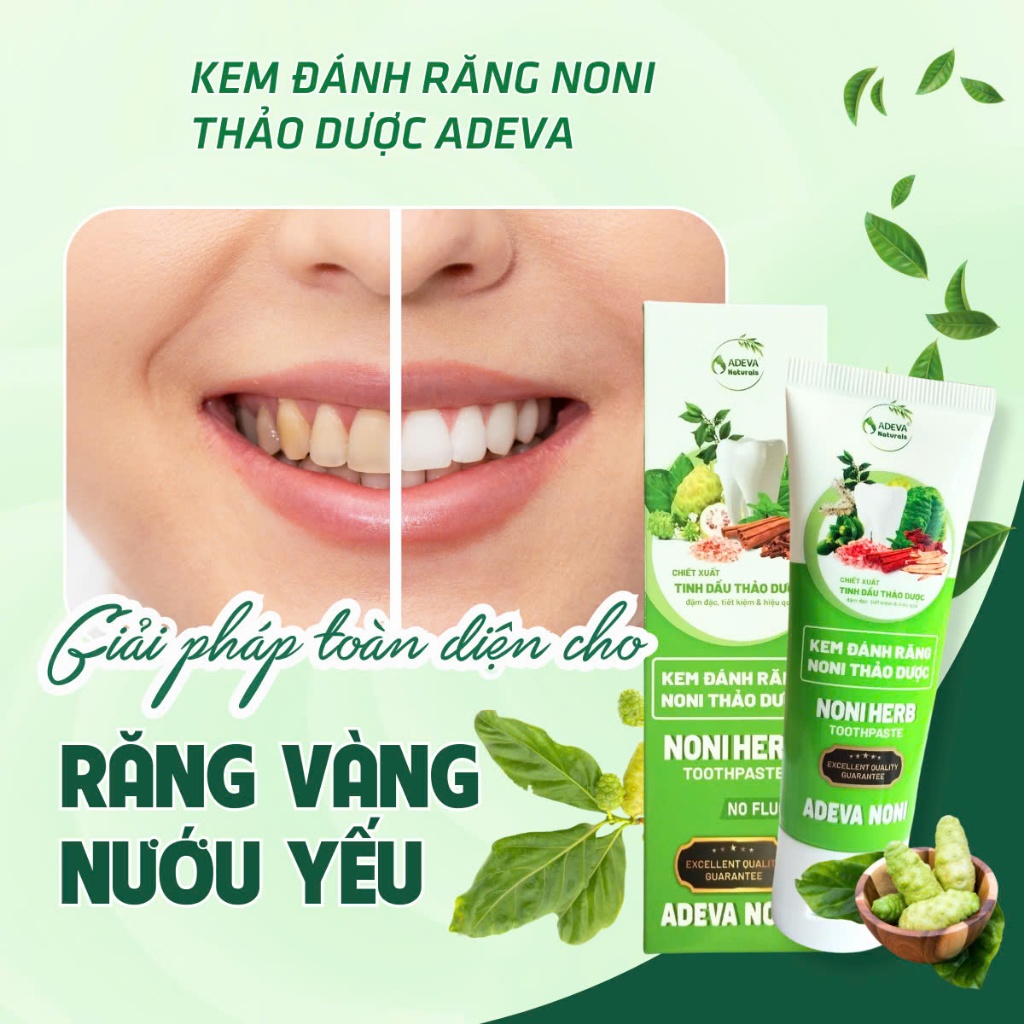 Kem đánh răng thảo dược trái Nhàu