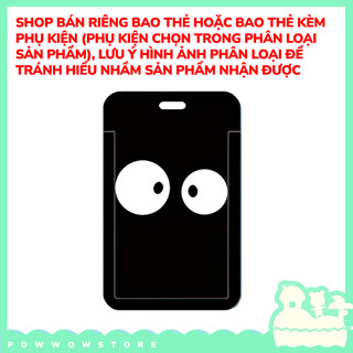 [Sẵn VN] Bao Đựng Thẻ Nhân Viên Dọc / Ngang Nhựa ABS Phong Cách Phong Cảnh Nhân Vật Anime Manga Susuwatari Dark Ball