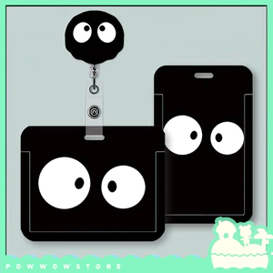Bao Đựng Thẻ Nhân Viên Dọc / Ngang Nhựa ABS Phong Cách Phong Cảnh Nhân Vật Anime Manga Susuwatari Dark Ball