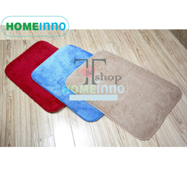 Thảm Lau Chân, Thảm Chùi Chân Chống Trơn Trượt Microfiber Mịn Siêu Thấm Hút Homeinno Nhiều Kích Thước