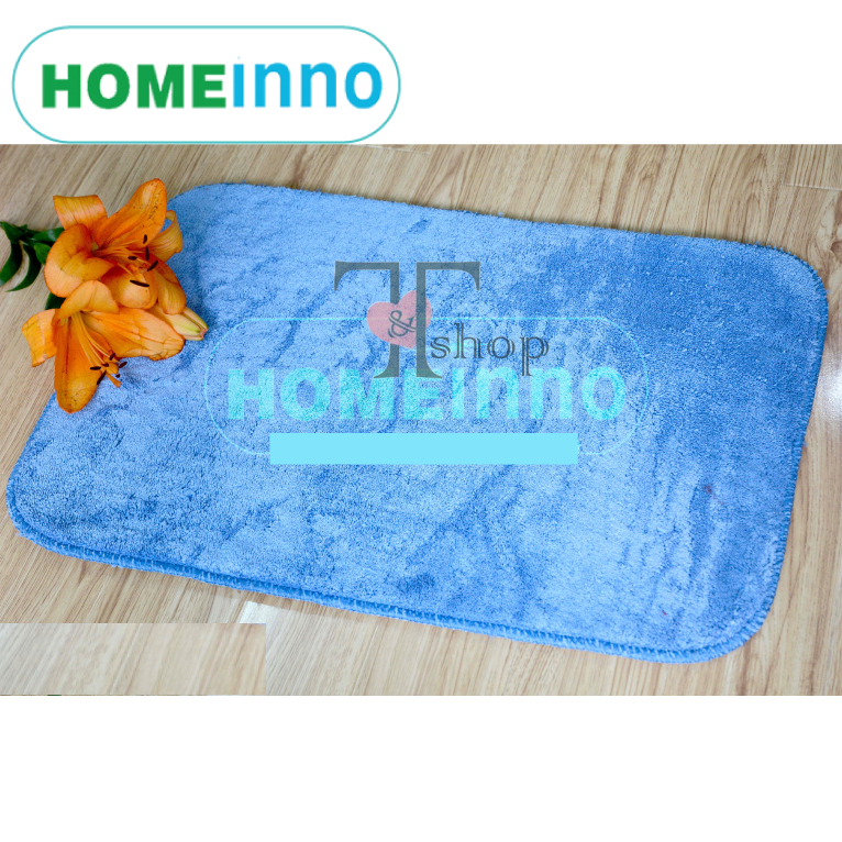 Thảm Lau Chân, Thảm Chùi Chân Chống Trơn Trượt Microfiber Mịn Siêu Thấm Hút Homeinno Nhiều Kích Thước