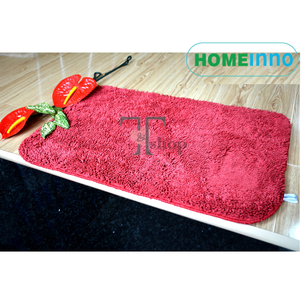 Thảm Lau Chân, Thảm Chùi Chân Chống Trơn Trượt San Hô Siêu Thấm Nước Homeinno Nhiều Kích Thước