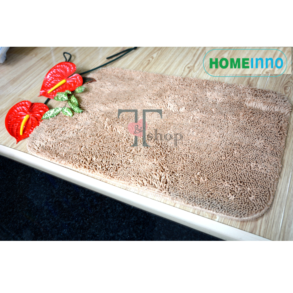 Thảm Lau Chân, Thảm Chùi Chân Chống Trơn Trượt San Hô Siêu Thấm Nước Homeinno Nhiều Kích Thước