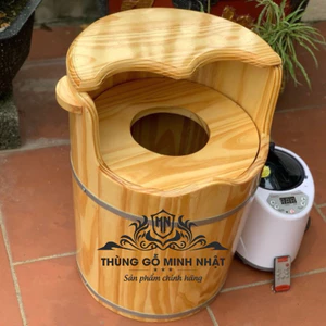 Thùng gỗ xông chân⚡XẢ KHO⚡thùng xông chân gỗ thông Loại 1