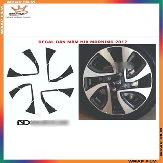 Decal dán mâm Kia Morning (5bánh)