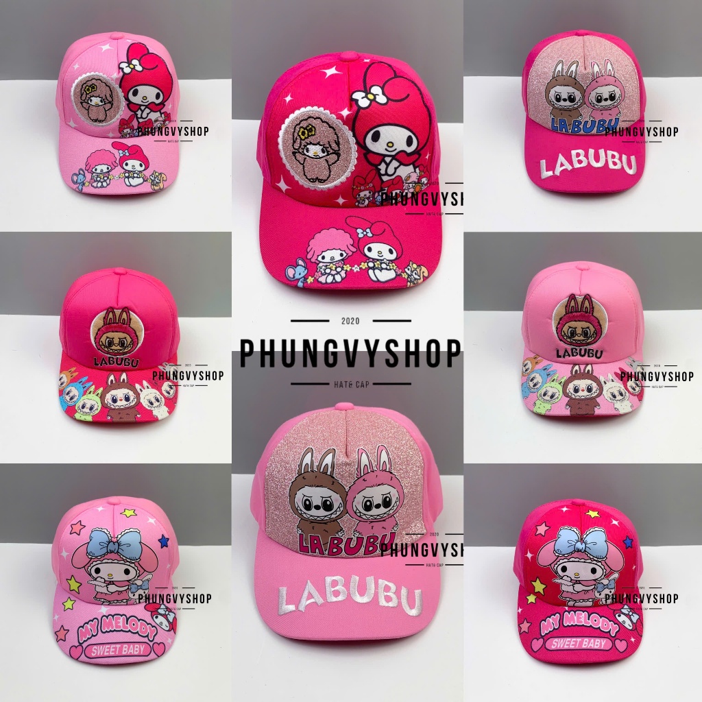 Bé 3-7 TUỔI/ Mũ lưỡi trai cho bé trai bé gái phungvyshop- Nón trẻ em / Kết trung LABU. BU MELODY các loại NhaPD /