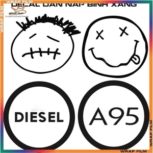 Decal dán nắp bình xăng,decal mặt cười