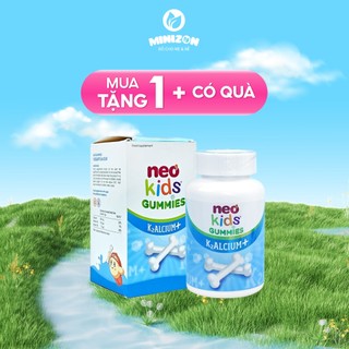 [MUA 1 TẶNG 1 QUÀ] Canxi Vị Sữa Chua Neo Kids Gummies Tăng Chiều Cao Cho Bé (Lọ 60 Viên)