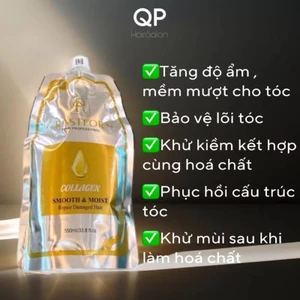 Kem hấp tóc RASTFOR 550ml (CHÍNH HÃNG) Phục Hồi Ngăn Tóc Gãy Rụng , Siêu Mềm Mượt Tóc
