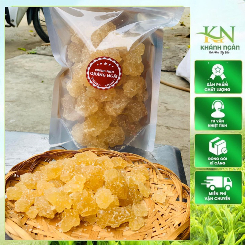 Đường phèn thô Quảng Ngãi hàng loại1(Không tẩy ,thơm,ngọt thanh)