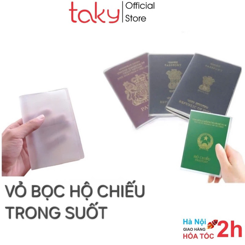 Ảnh Vỏ Bọc Hộ Chiếu - Passport - Taky - Chất Liệu  Dẻo Trong Suốt, Taky, Tiện Dụng, An Toàn Khi Đi Du Lịch 5310 2