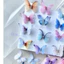 Set 5 Bướm vải voan hai lớp cánh đính đá dùng cho trang điểm, thời trang, làm đồ thủ công trang sức…