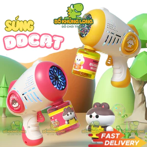 Súng Bắn Bong Bóng Xà Phòng Có Đèn Led DDCAT Súng Đồ Chơi Cho Bé Bắn Bong Bóng Cực Nhiều BỐ KHỦNG LONG