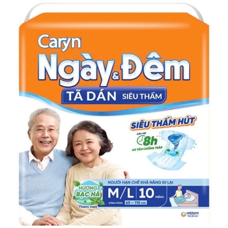 1 gói tã dán caryn M10, L10, XL10 miếng