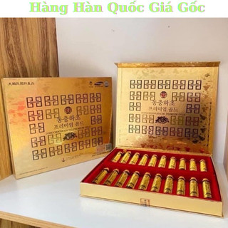 Nước Đông Trùng Hạ Thảo Linh Chi Premier Gold Hàn Quốc Dạng Ống Hộp Đỏ 20 Ống X 20ml