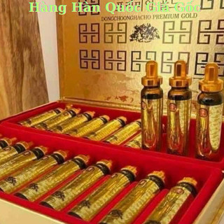 Nước Đông Trùng Hạ Thảo Linh Chi Premier Gold Hàn Quốc Dạng Ống Hộp Đỏ 20 Ống X 20ml
