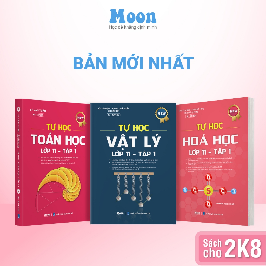Ảnh Sách Tự học Toán - Lý - Hóa lớp 11 Chương trình SGK mới | Sách ID 2