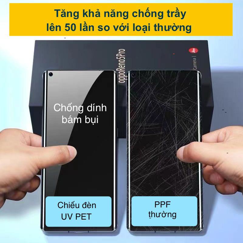 Mi 10 series_Cường lực chiếu đèn UV PET full màn trong suốt Xiaomi Mi ...