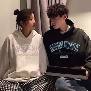 Áo Hoodie ,áo hoodie đôi Sweater nam nữ Homene , hoodie có mũ nỉ cotton mịn form Hàn Quốc [A104]
