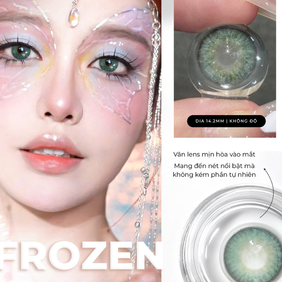 Lens màu tự nhiên Plano Collection 💥HÀNG CAO CẤP💥 Kính áp tròng có độ ẩm cao dịu mắt, phù hợp đi học, đi chơi, đi làm