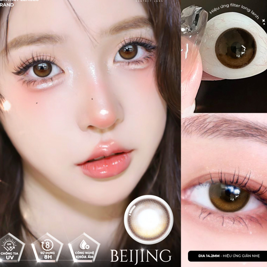Lens màu tự nhiên Plano Collection 💥HÀNG CAO CẤP💥 Kính áp tròng có độ ẩm cao dịu mắt, phù hợp đi học, đi chơi, đi làm