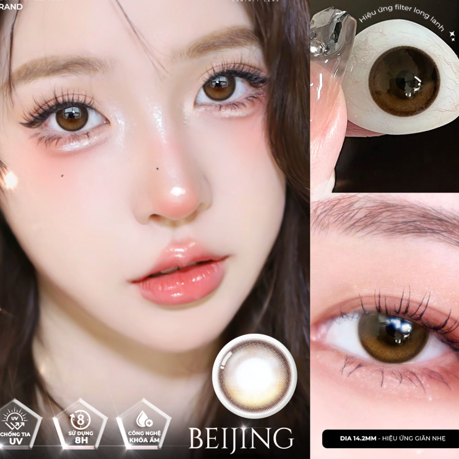 Lens màu tự nhiên Plano Collection 💥HÀNG CAO CẤP💥 Kính áp tròng có độ ẩm cao dịu mắt, phù hợp đi học, đi chơi, đi làm