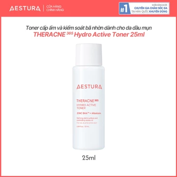 [QUÀ TẶNG] Toner cấp ẩm và kiểm soát bã nhờn dành cho da dầu mụn AESTURA THERACNE365 Hydro Active Toner 25ml