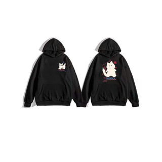 Áo Hoodie áo Sweater cặp đôi Áo mèo con đáng yêu áo cặp đôi nỉ cotton mịn [A103]