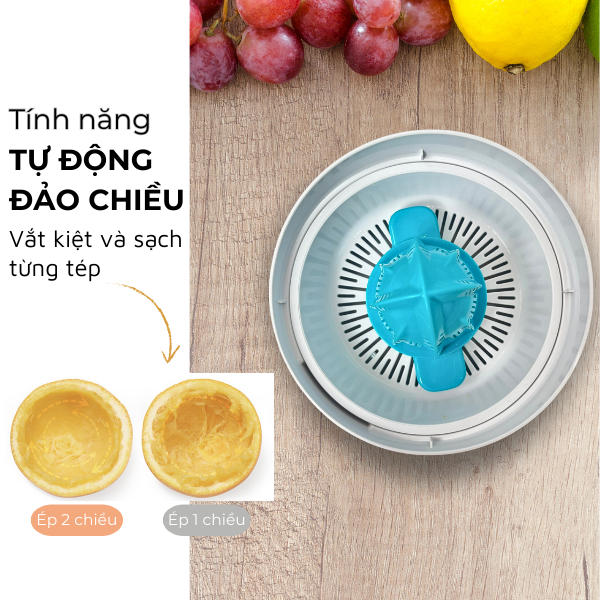 Ảnh Máy vắt cam tự động công nghệ vắt đảo chiều DAEWOO DEM-JK580 200ml, công suất 40W, tiết kiệm điện năng 4