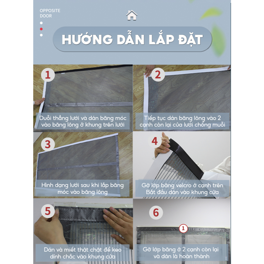 Rèm lưới chống muỗi nam châm cao cấp hút tự động rèm chống muỗi cửa sổ màn chống muỗi Pabaro
