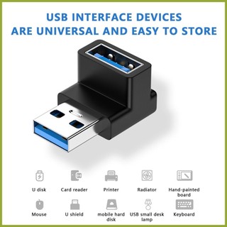 USB 3.0 Bẻ Góc 90 Độ Hình Chữ L / Chữ U tốc độ 10Gbps