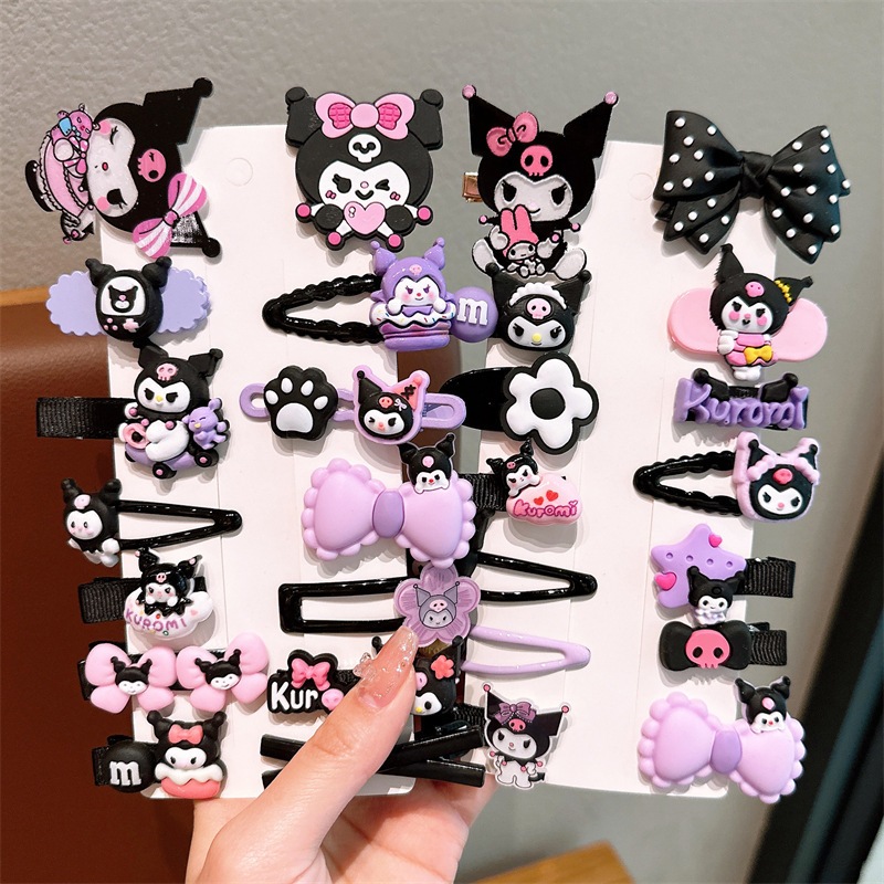 Sét 14 kẹp tóc kẹp tóc, cài tóc Kuromi sieu hót trend cute 2024