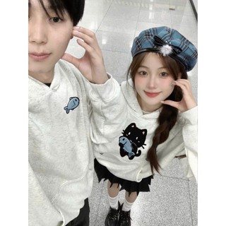 Áo hoodie, áo hoodie đôi sweater đôi nam local brand Hello Kity  unisex nam nỉ cotton mịn Form Rộng Hàn Quốc [A100]