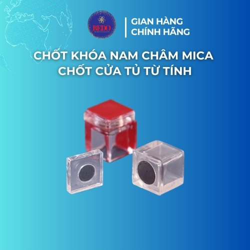 Khóa Nam Châm Mica BEDO Mica Trong Suốt Nam Châm Neodymium Lực Hút Mạnh Cho Cửa Tủ Cửa Kính