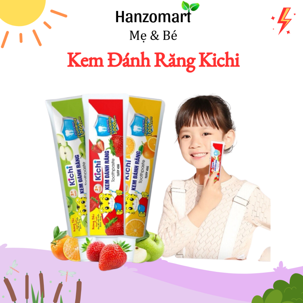 Kem đánh răng trẻ em - Kichi Kichilachi 45gr