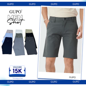 Quần Short Tây Nam GUPO Local Brand Sọt Vải Cotton 4 Chiều Đùi Ngắn Lửng Size Nhỏ - Short4c