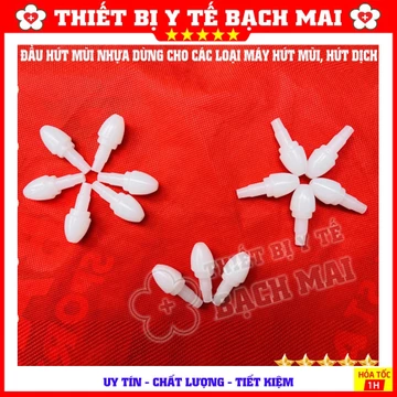 Đầu Kê - Đầu Hút Dịch Mũi Cho Máy Hút Dịch 1 Bình Và 2 Bình