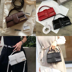 Túi Jacquen quai bản to size 20 - 24 da trơn fullbox hàng QC cao cấp