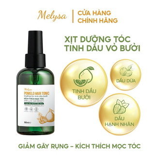 Xịt Dưỡng Tóc Tinh Dầu Bưởi Melysa 180ml | Pomelo Hair Tonic Giảm Rụng, Kích Thích Mọc Tóc, Phục Hồi Tóc Hư Tổn.