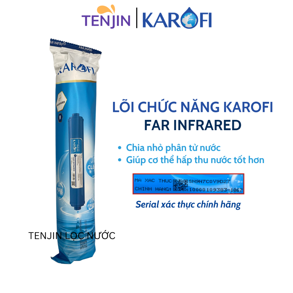 Lõi Lọc Nước Far Infrared Karofi Số 7 Hồng Ngoại Xa Chức Năng Hoạt Hóa Phân Tử Nước