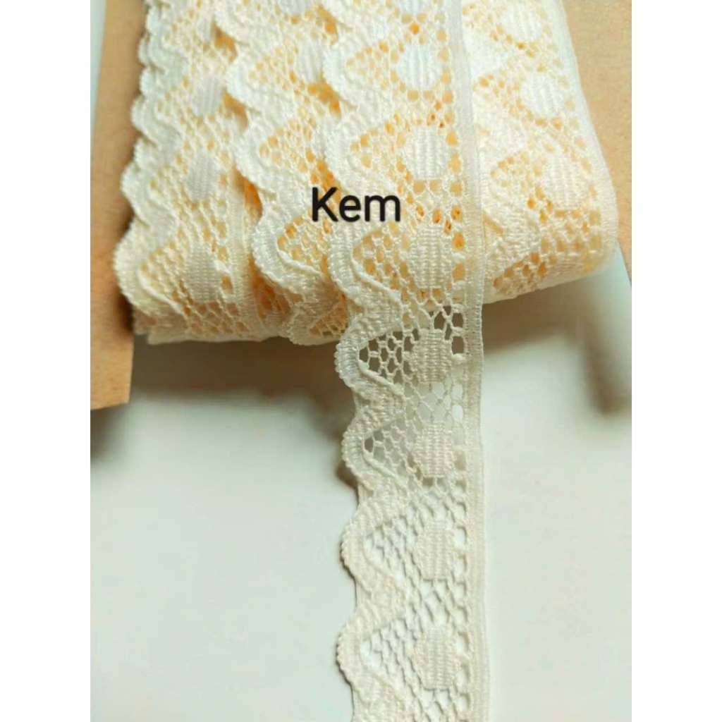 5m Ren poly màu kem, bản 2cm (R45) | Shopee Việt Nam