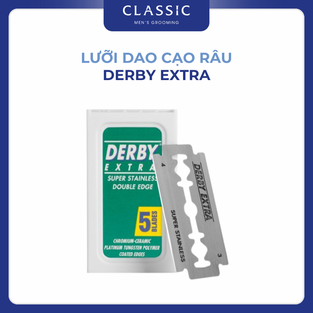 Lưỡi dao cạo râu Derby Extra Double Edge Safety Razor Blades | Shopee ...