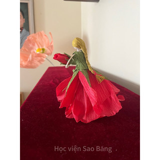 Giấy nhún thủ công làm hoa khổng lồ loại tốt