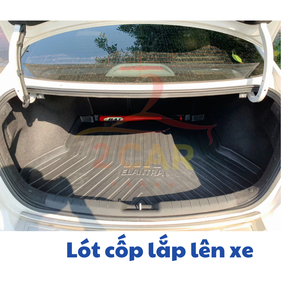 LÓT CỐP xe Elantra 2022, 2023,2024 ( form mới nhất) nhựa dẻo không mùi,vừa khít form xe LCN-HU001-22-23